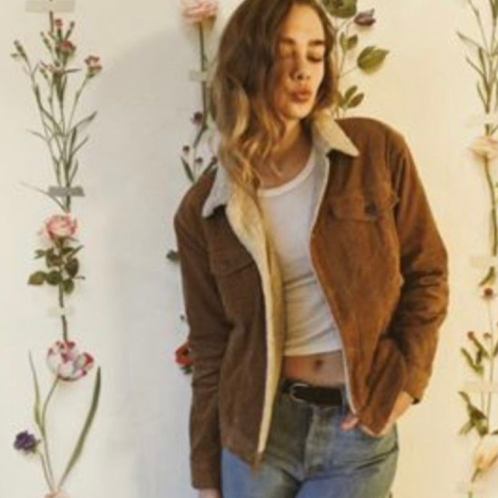Levi’s Corduroy Sherpa Lined Boyfriend Jacket Sz XXL HTF